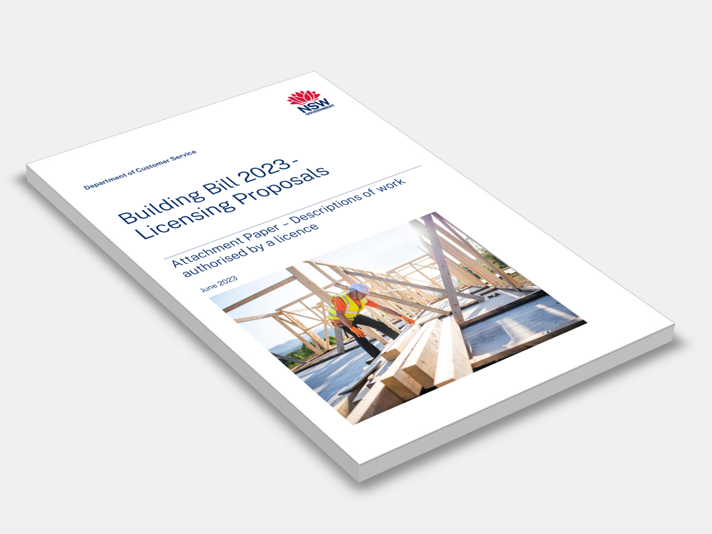 Building Bill 2023 - Licensing Proposals 2023 cover