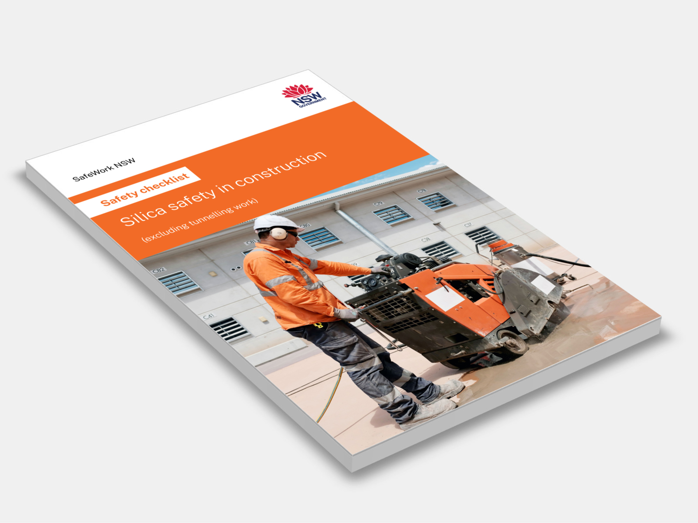 Silica safety in construction (excluding tunnelling work) 2023 cover