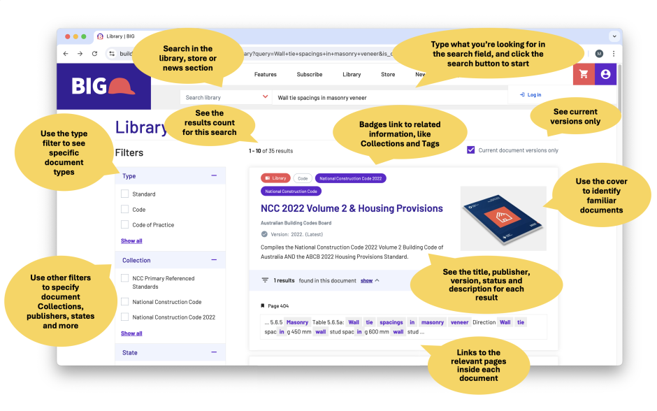 Reference card - Search Desktop