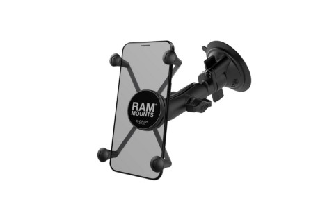 Image of a car windscreen phone holder