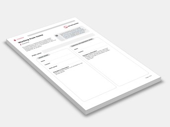 Working from home: Checklist 2023 cover