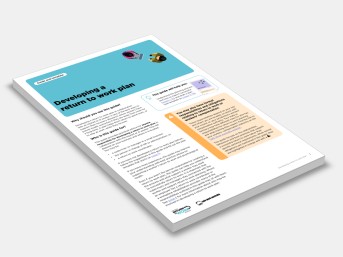 Developing a return to work plan 2023 cover